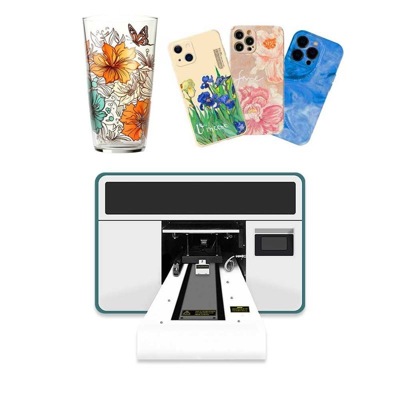 Υβριδικός UV εκτυπωτής A3 UV Inkjet flatbed εκτυπωτής 3D με κεφαλή I3200