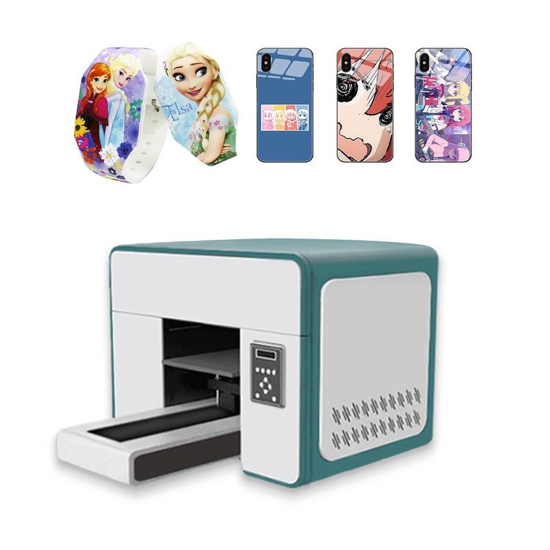 Μίνι εκτυπωτής 3D UV Inkjet μεγέθους A3 Εκτυπωτής κάρτας αναγνώρισης UV 8 Εκτυπωτής χρώματος