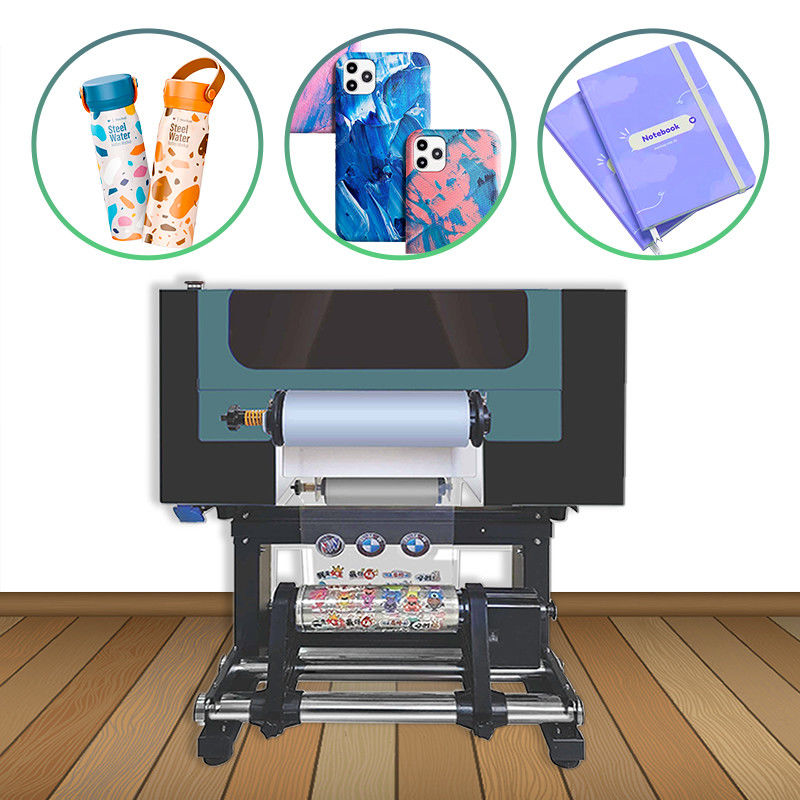 A3 UV Roll To Roll εκτυπωτής ψηφιακού Dtf All In One εκτυπωτής για αυτοκόλλητο πένας Δύο κεφαλές Xp600