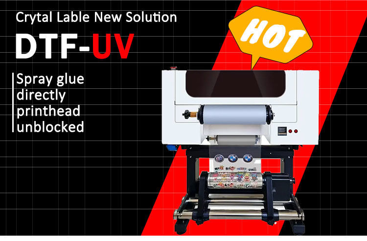 Α3 UV DTF εκτυπωτής 30cm UV DTF εκτυπωτής Τ-Shirt εκτυπωτής με σκόνη