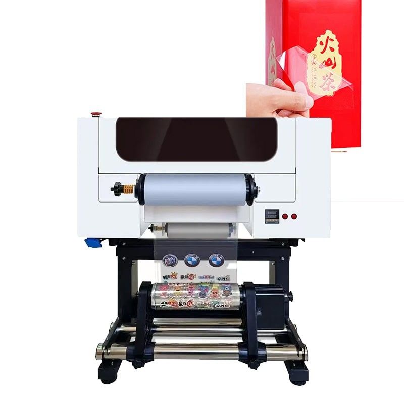 30cm UV DTF εκτυπωτής Roll To Roll A3 UV DTF εκτυπωτής με laminator για αυτοκόλλητο