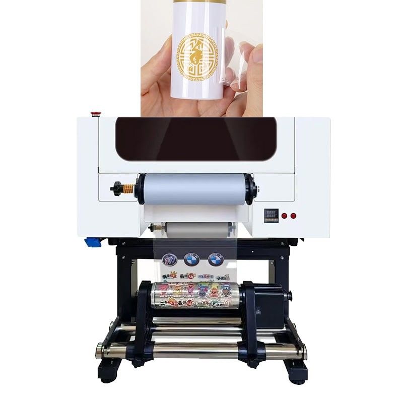 Εκτυπωτής UV 300mm με 2*F1080 κεφαλές εκτύπωσης υποστήριξη CMYK+W+V φωτεινό και πολύχρωμο