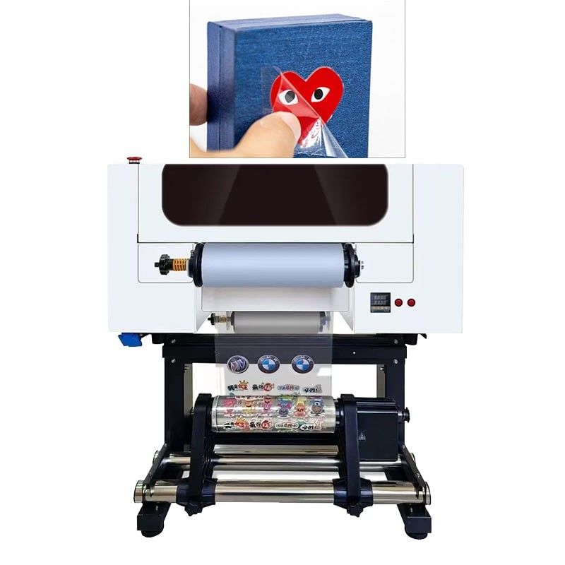 30CM UV DTF εκτυπωτής με δύο κεφαλές A3 UV DTF για μπουκάλι ακρυλικό πλαστικό