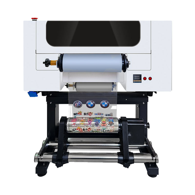 Εκτυπωτής UV 300mm με 2*F1080 κεφαλές εκτύπωσης υποστήριξη CMYK+W+V φωτεινό και πολύχρωμο