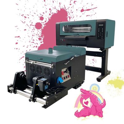 Διπλό XP600 Κεφαλάκι A3 DTF εκτυπωτής εκτυπωτής ταινίας κατοικίδιων ζώων με μηχανή κλονισμού σκόνης