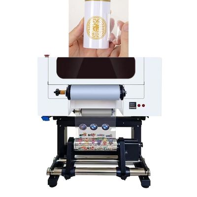 30CM UV DTF εκτυπωτής λογότυπο εκτύπωση κυλίνδρους σε κυλίνδρους A3 UV DTF εκτυπωτής για αυτοκόλλητο